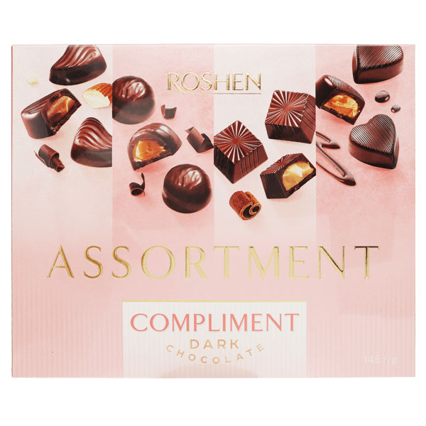 Candy Gift Box Compliment Dark Chocolate – 5.11 oz (145gr)